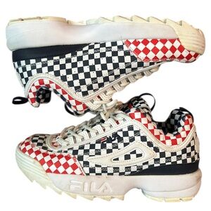 Women's Fila Red White and Blue sneakers size 8